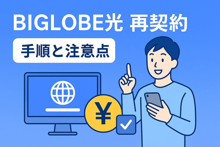 BIGLOBE光の再契約の前に知るべきキャッシュバック！