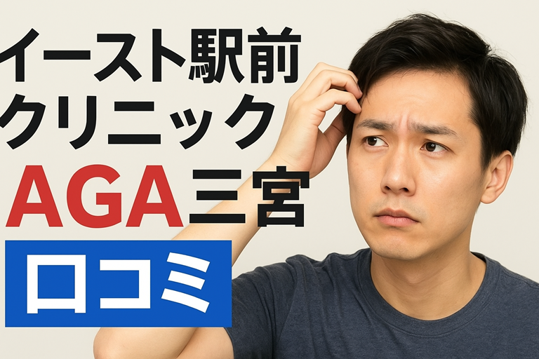 イースト駅前クリニックのAGAの三宮の口コミと料金プラン！