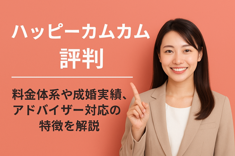 ハッピーカムカムの評判を解説！料金と成婚率比較でわかる実態